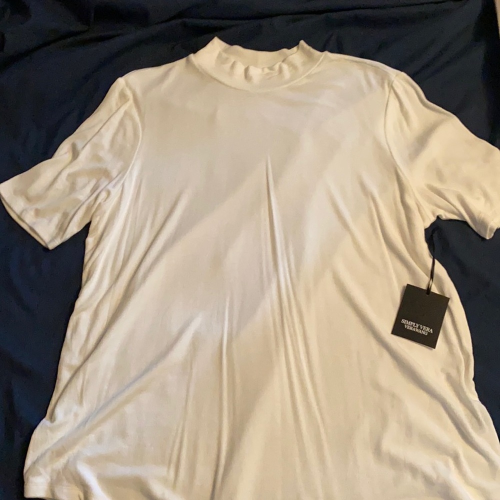 NWT white mock turtleneck top
